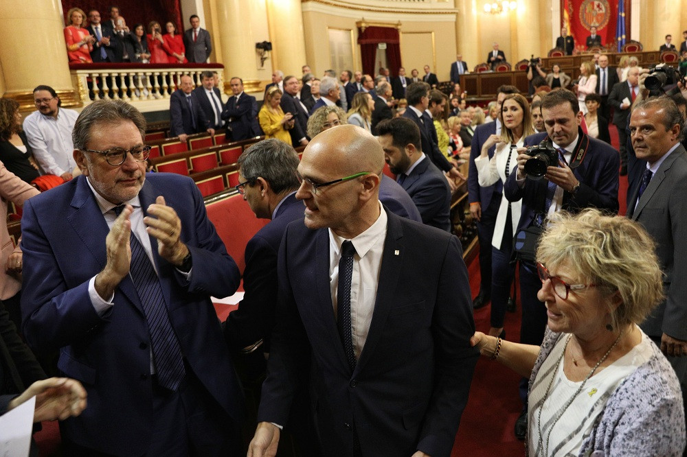 EuropaPress 2150218 Rau00fcl Romeva (ERC) (c) durant la constituciu00f3n de la XIII Legislatura del Senat