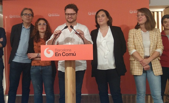 BComú valora els resultats de la consulta sobre l'acord de govern municipal amb Ada Colau