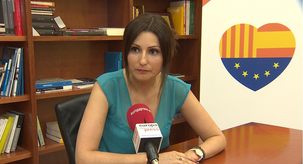 La portaveu de Ciutadans al Parlament, Lorena Roldán, respon en una entrevista a Europa Press a Barcelona