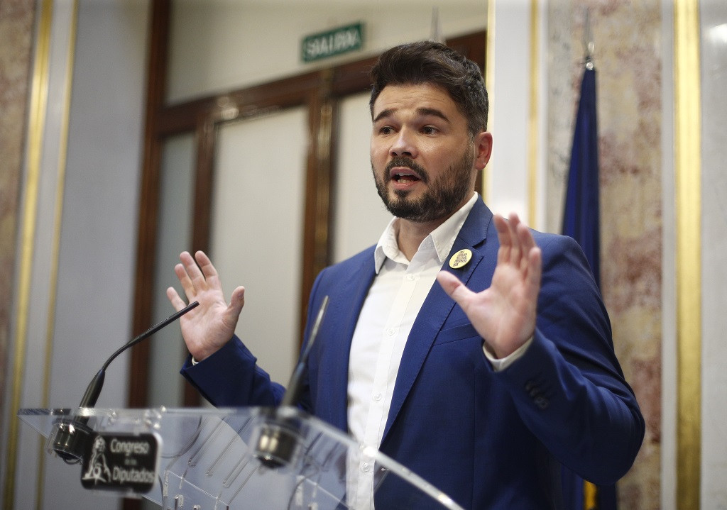 El portaveu d'ERC al Congrés dels Diputats, Gabriel Rufián