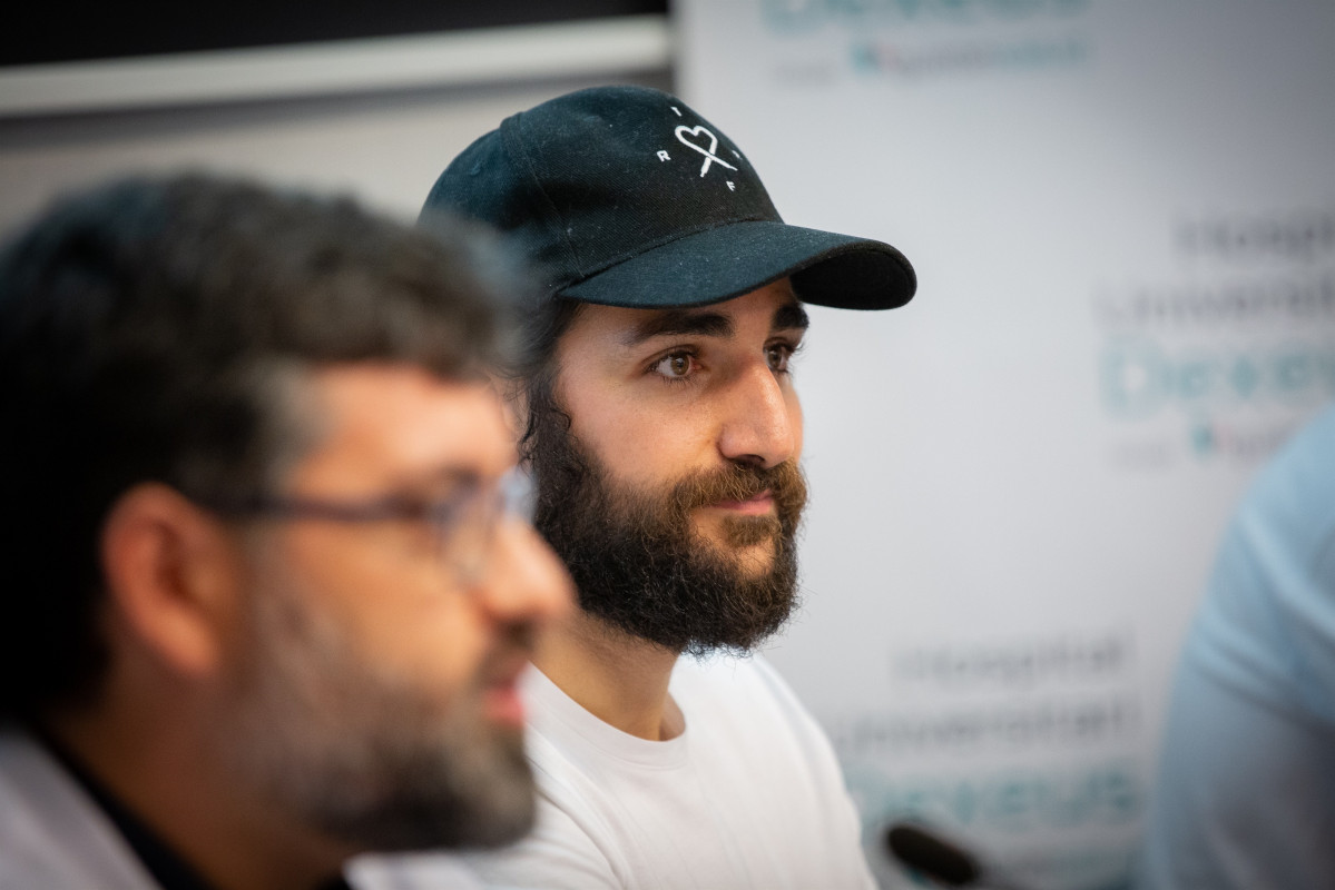 Ricky Rubio inaugura una sala per a pacients de càncer a l'Hospital Dexeus de Barcelona