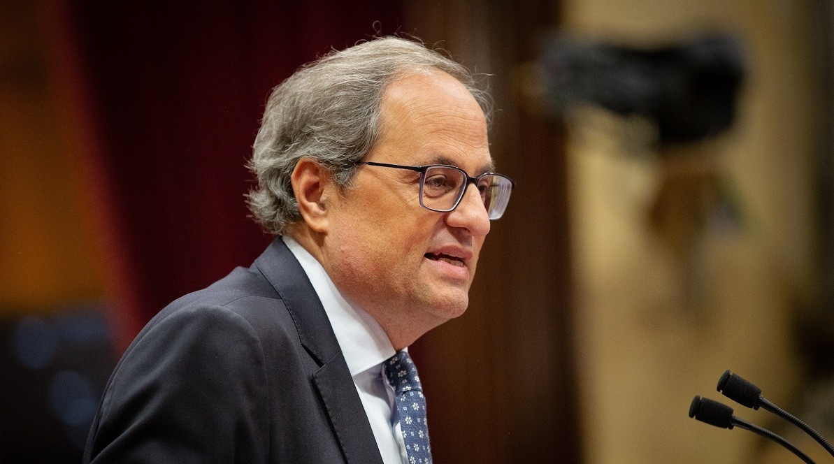 El president de la Generalitat Quim Torra en el Debat de Política General