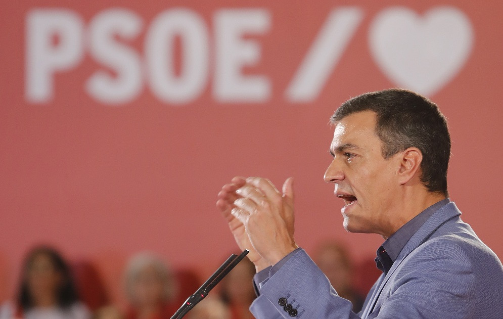 Pedro Sánchez a Oviedo l'octubre de 2019