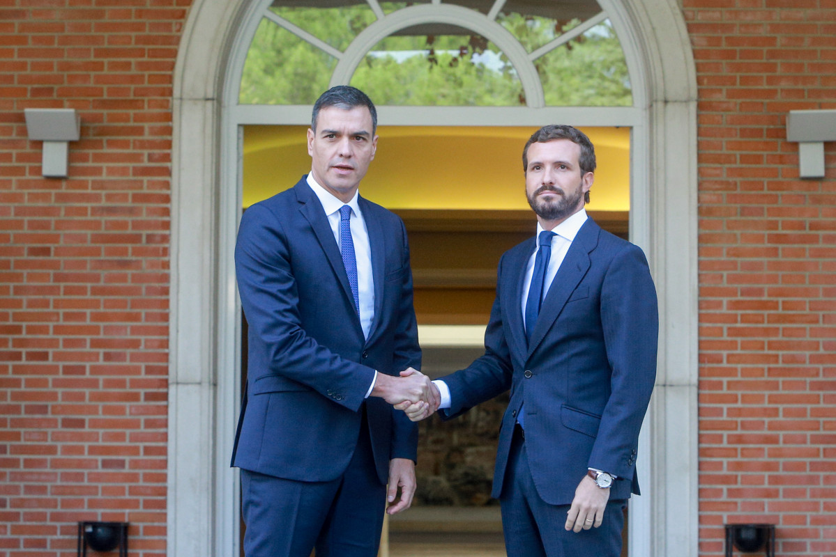 President de Govern amb Pablo Casado per analitzar la situació a Catalunya