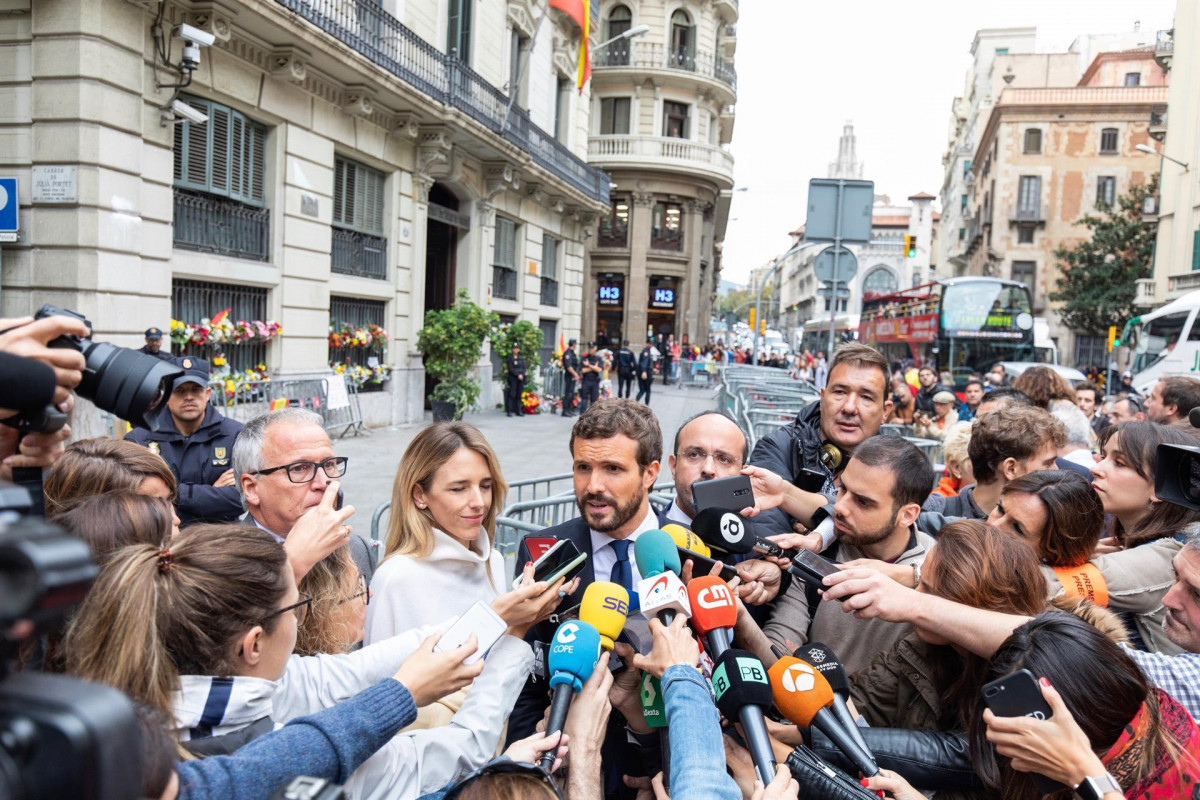 Pablo Casado declaracions davant de la Direcció de Policu00eda de dilluns 21