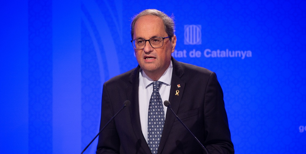 Quim Torra després del Consell Executiu