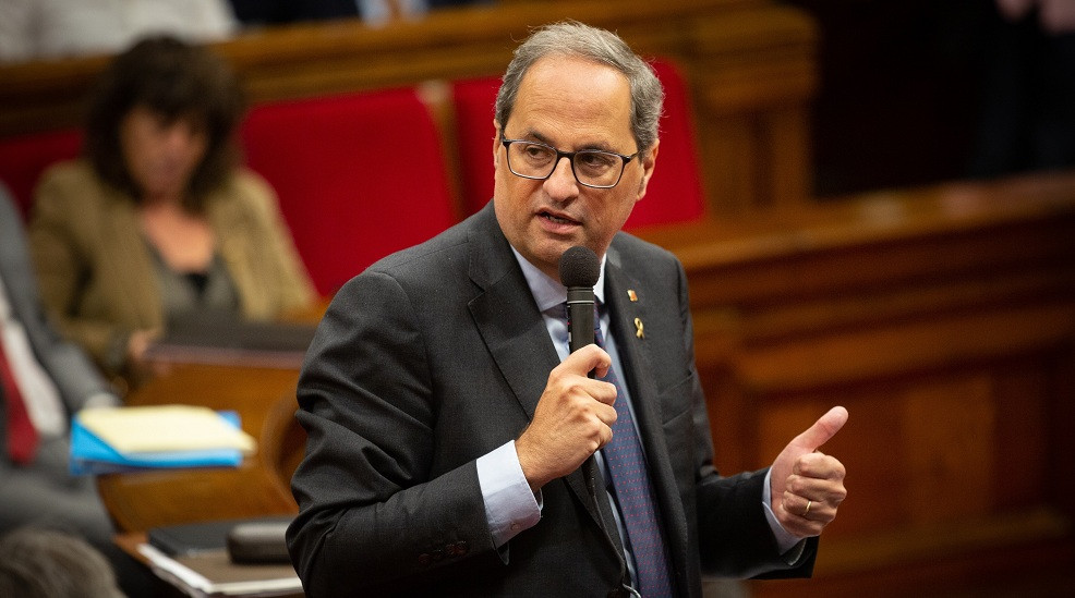 Quim Torra al Parlament octubre 2019