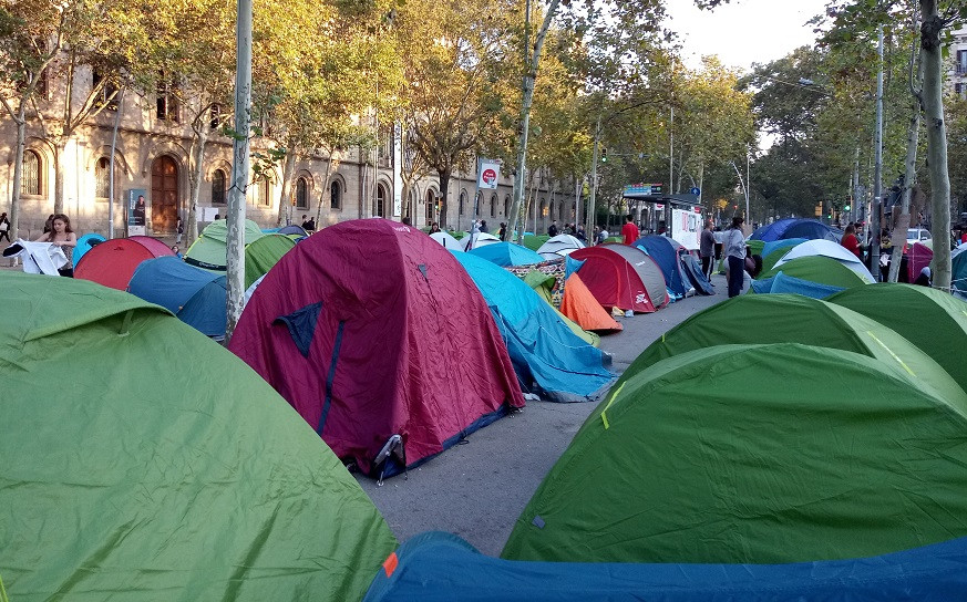 acampada universitat