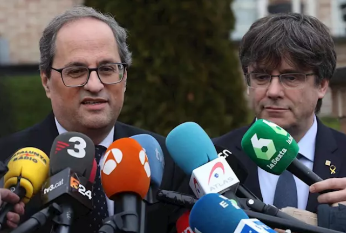 Torra i Puigdemont (imatge d'arxiu)