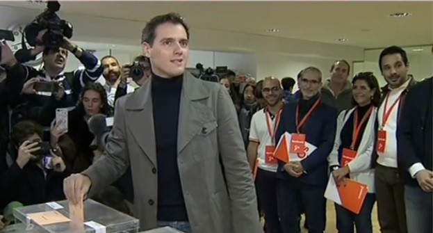 Albert Rivera votant eleccions 2019