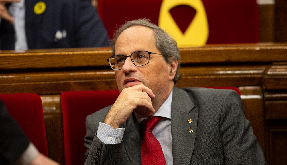 Quim Torra al Parlament de Catalunya