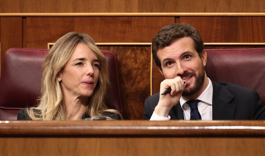 Cayetana Álvarez de Toledo i Pau Casado al Congrés