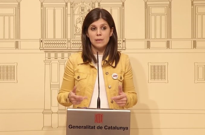 Marta Vilalta al Palau de la Generalitat