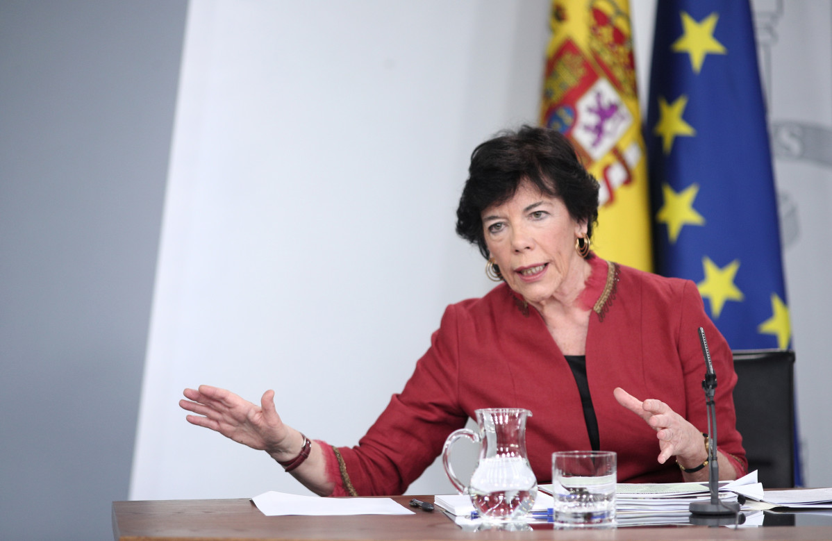 Ministra Celaá presentant la seva llei d'educació