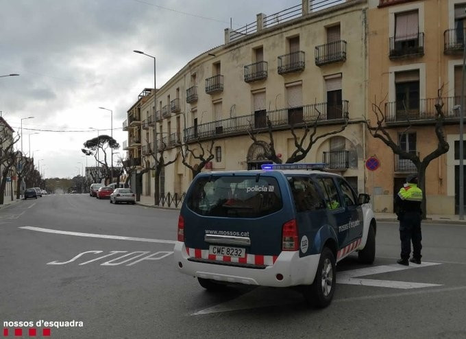 Dispositiu Oris dels Mossos d'Esquadra per la pandèmia de coronavirus.