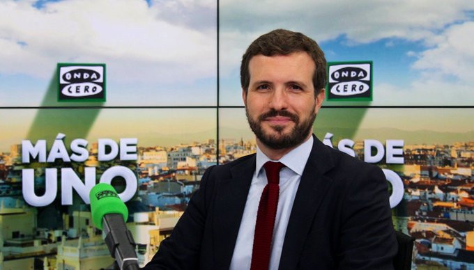 Entrevista a el líder d'el PP, Pablo Casado