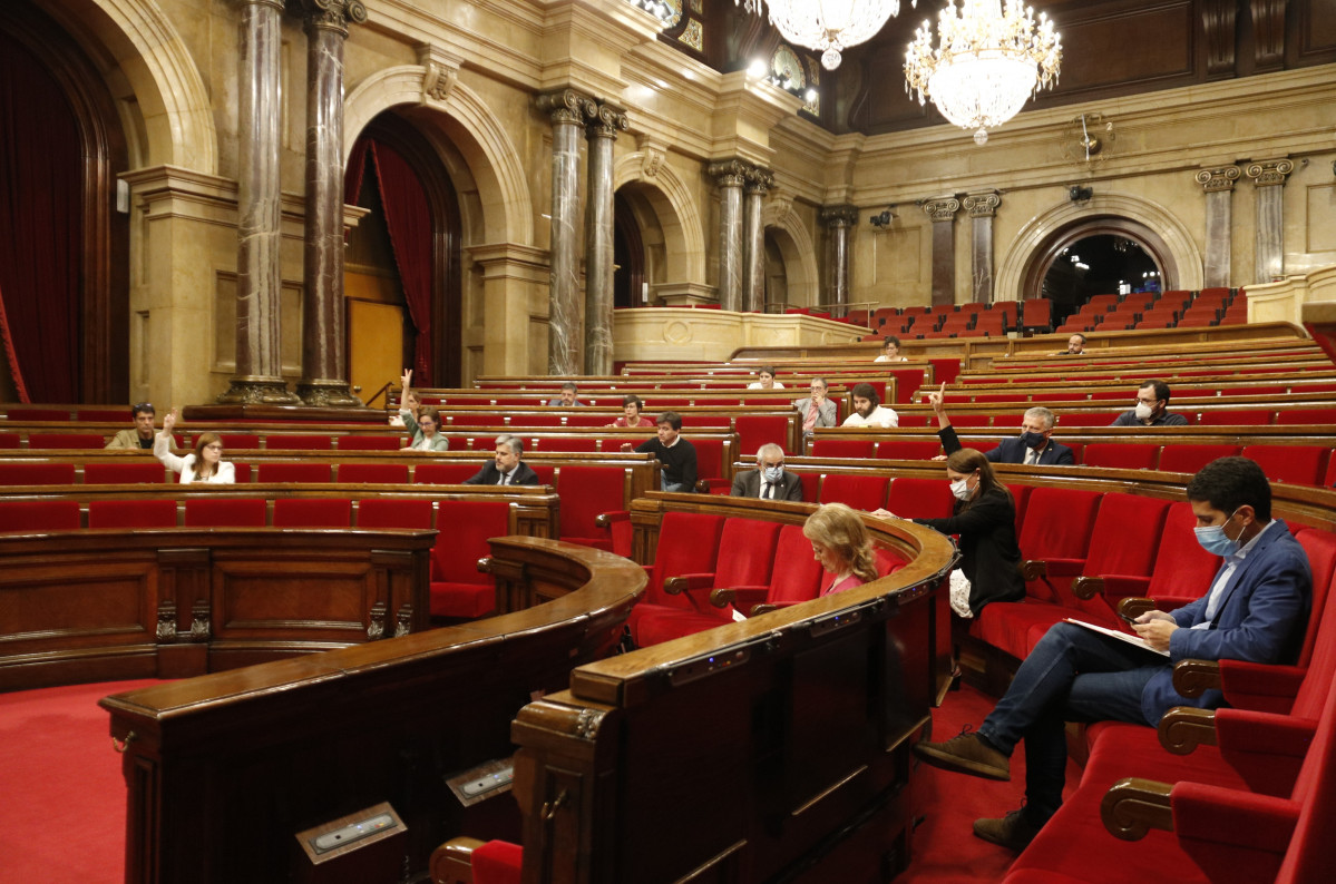 Ple de Parlament de Catalunya.