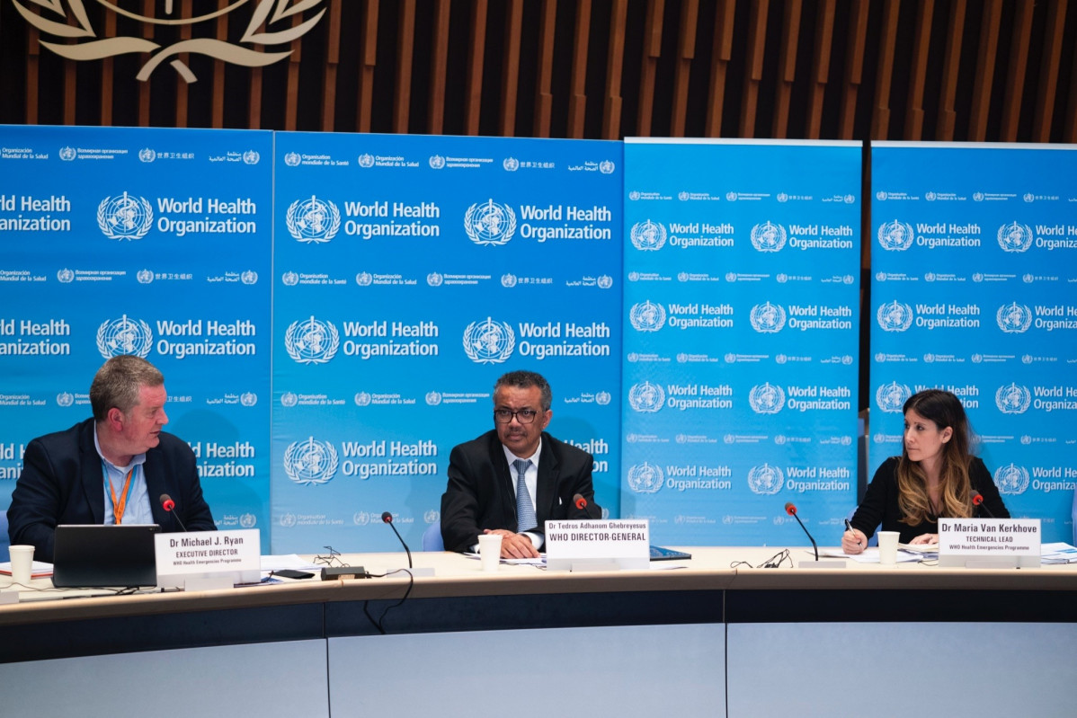 El director general de l'Organització Mundial de la Salut, Tedros Adhanom Ghebreyesus, compareix en roda de premsa per informar sobre l'evolució de la pandèmia de coronavirus. 18 març 2020.