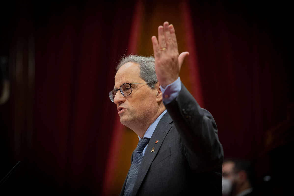 El president de la Generalitat, Quim Torra, en el Debat de Política General al Parlament el 16 de setembre de 2020