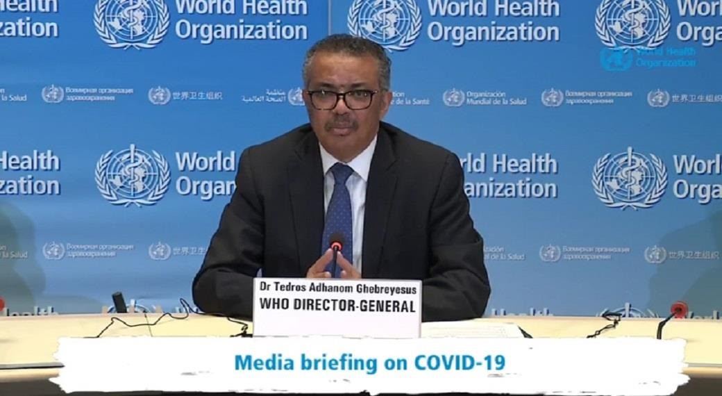 El director general de l'Organització Mundial de la Salut (OMS), Tedros Adhanom Ghebreyesus, ha destacat la desacceleració dels casos de coronavirus que està passant en alguns països europeus, com Espanya, Itàlia, França o Alemanya.