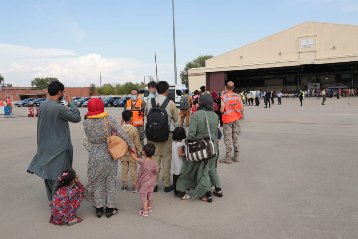 Refugiats evacuats de l'Afganistan arriben a la Base Aèria de Torrejón (Arxiu)