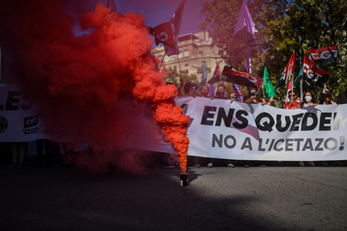 Manifestación de funcionarios por el 