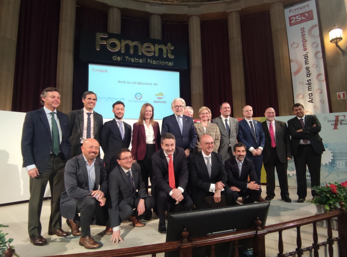 Els ponents del VI Industrial Meeting 'Cap a una estratègia energètica per a la indústria', a Foment del Treball