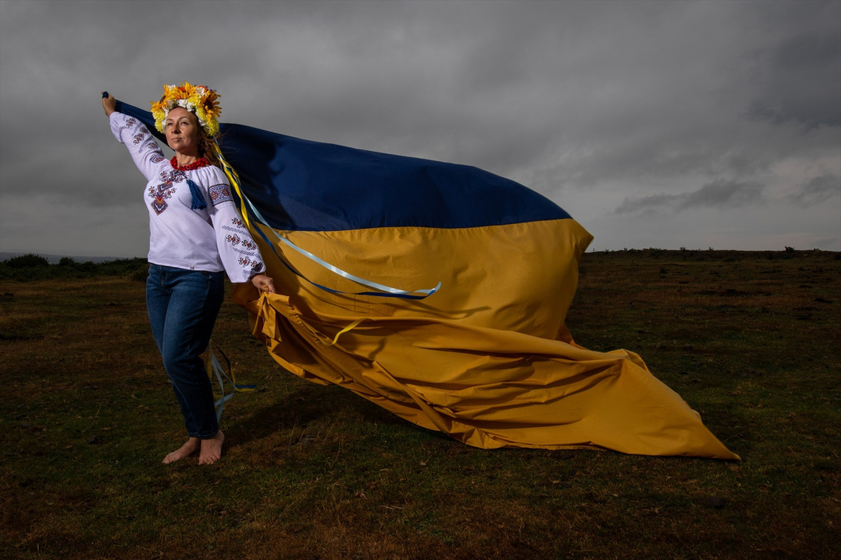 EuropaPress 4639361 august 22 2022 united kingdom portraits for ukraine independence day 24th