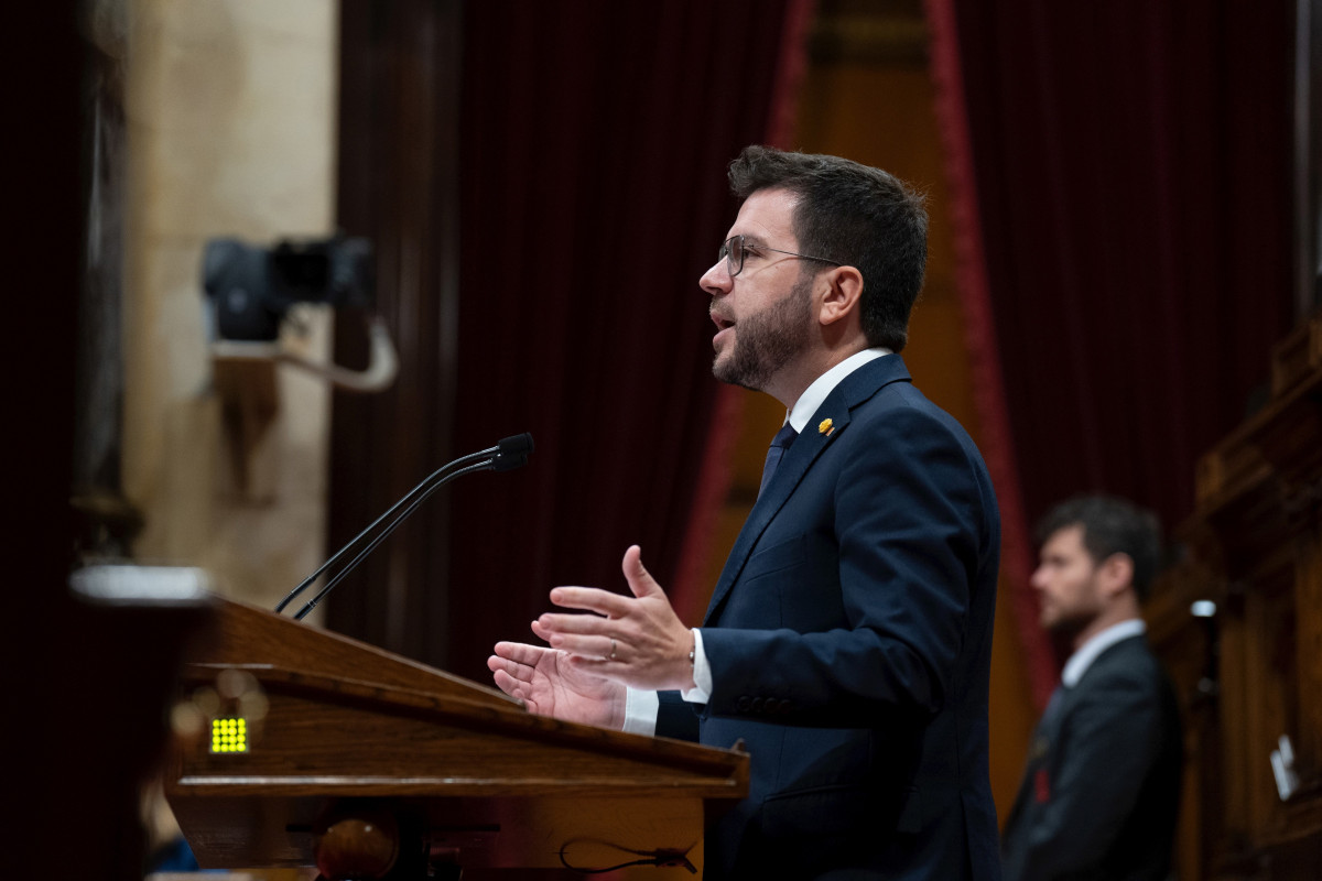 El president de la Generalitat, Pere Aragonés