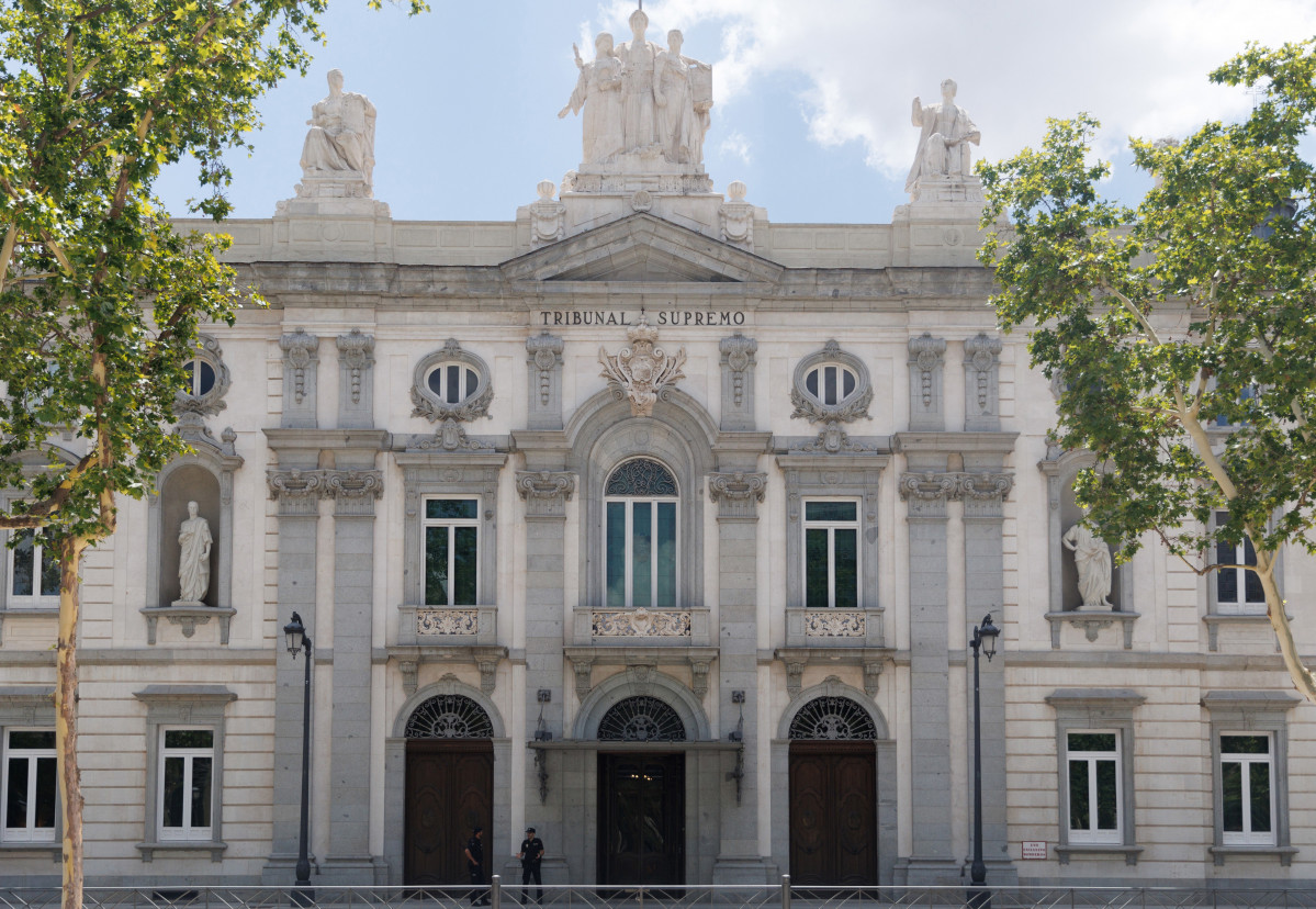 Arxiu - Façana del Tribunal Suprem, a 7 de juliol de 2023, a Madrid (Espanya). El Tribunal Suprem té la seu a Madrid i és un òrgan jurisdiccional únic a Espanya amb jurisdicció en tot