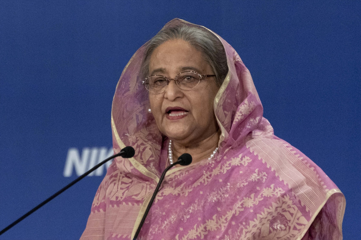 EuropaPress 2173403 30 mai 2019 japan tokio prime minister of bangladesh sheikh hasina speaks