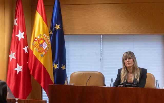 Arxiu - La dona del president del Govern, Begoña Gómez, durant la Comissió de Recerca sobre programes de càtedres i postgraus de la Universitat Complutense de Madrid i empreses finançadores, a l'Assemblea de Madrid.