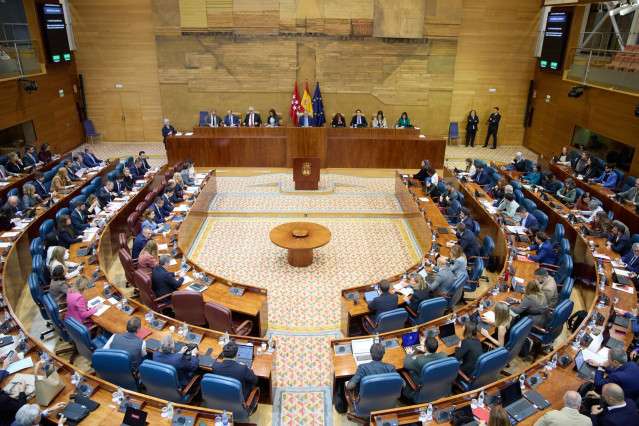 Arxiu - Vista general de l'hemicicle de l'Assemblea de Madrid