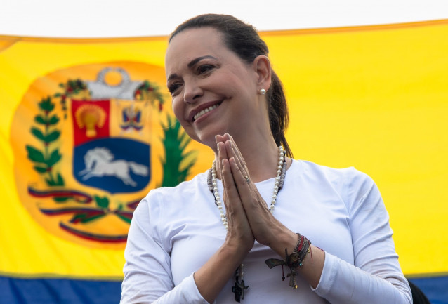 La líder opositora venezolana María Corina Machado (archivo)