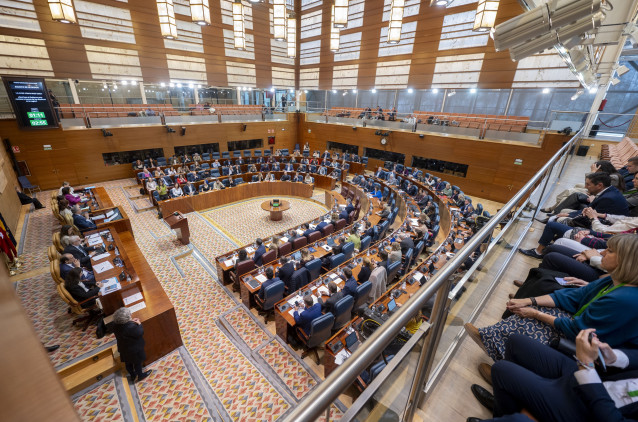 Pleno en la Asamblea de Madrid