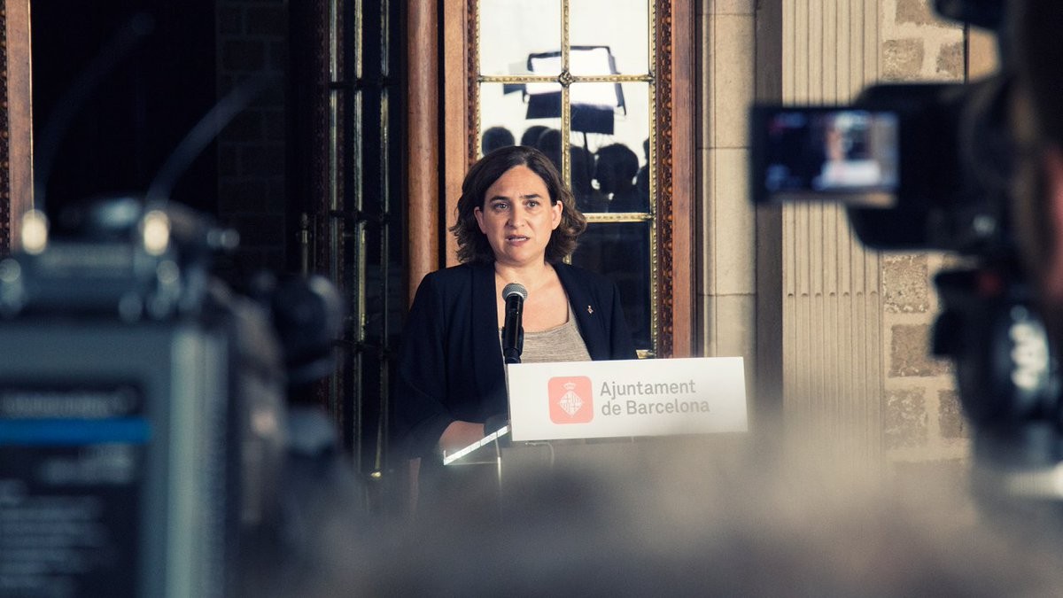 Ada Colau Manifestació Barcelona