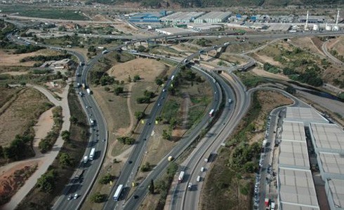 Carreteres catalanes des de vista aèria