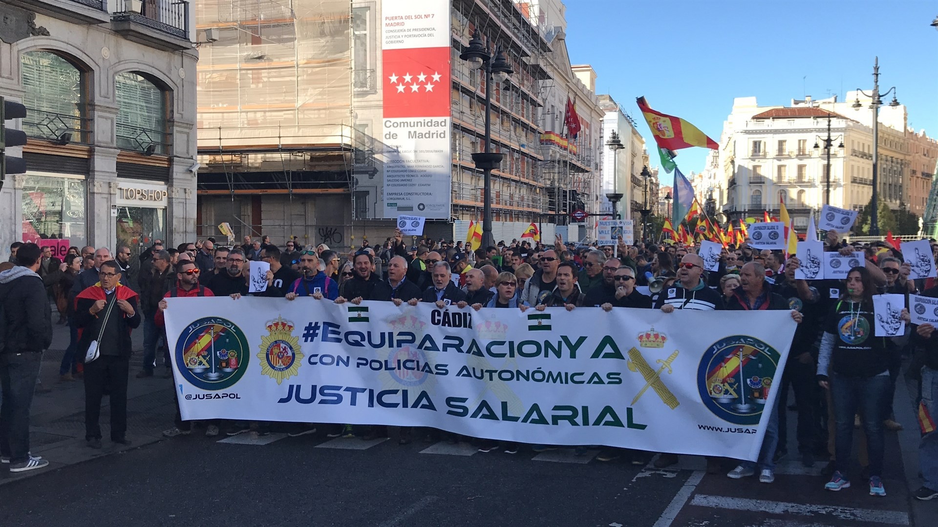 Manifestació policia 18 nov